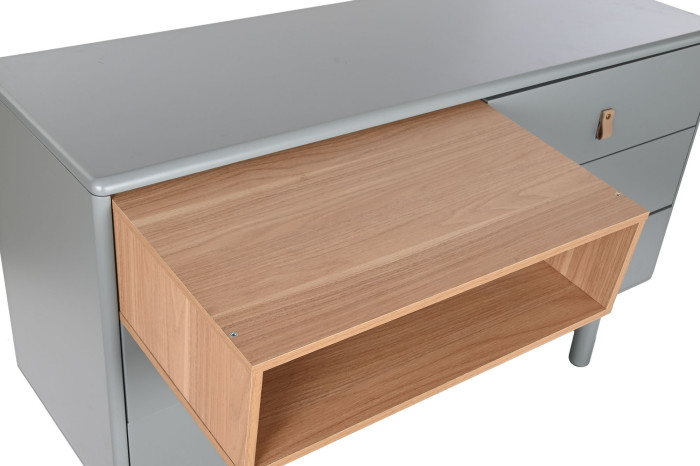 COMODA MDF PU 120X40X75 GRIS - Imagen 1