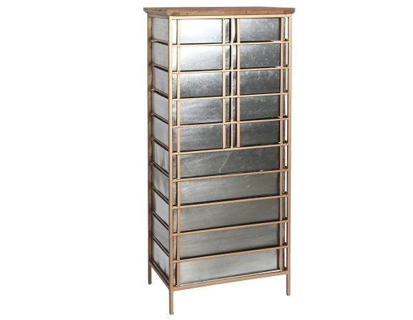 CAJONERA METAL ABETO 53,5X33,5X120,5 GRIS