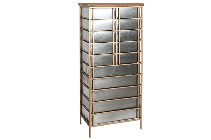 CAJONERA METAL ABETO 53,5X33,5X120,5 GRIS - Imagen 1