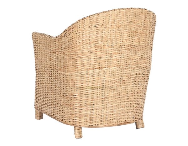SILLA RATAN 67X64X85 CON COJIN NATURAL
