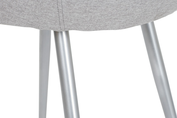 SILLA POLIESTER METAL 55X55,5X88 GRIS - Imagen 1