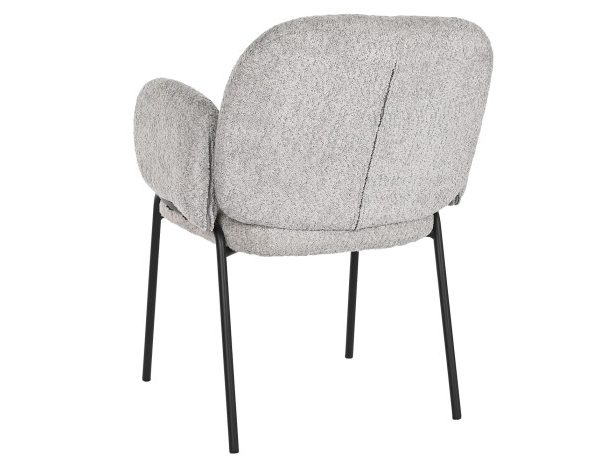 SILLA POLIESTER METAL 60X62X84 BOUCLE GRIS