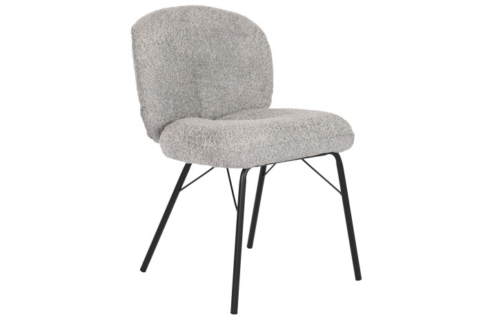 SILLA POLIESTER METAL 52X60X78 GRIS - Imagen 1