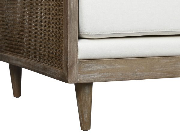 SOFA RATAN POLIESTER 208X86X88 MARRON