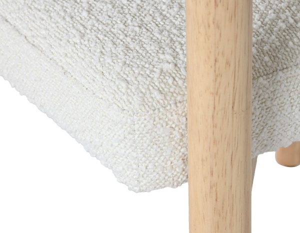 SILLA CAUCHO POLIESTER 66X52X71,5 BUCLE BLANCO