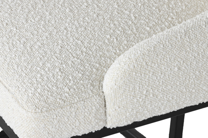SILLA METAL POLIESTER 54X61X82,5 BLANCO - Imagen 1