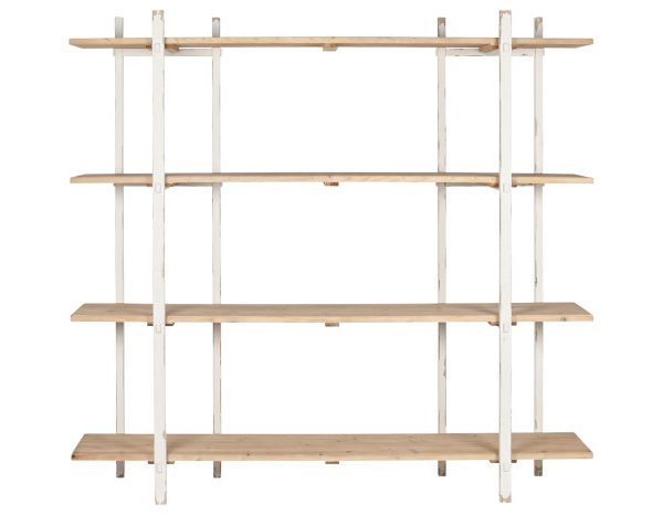 ESTANTERIA ABETO METAL 188X42X180 DECAPE BLANCO