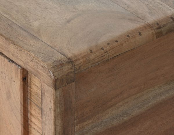 MESA CENTRO ACACIA METAL 115X70X40 NATURAL
