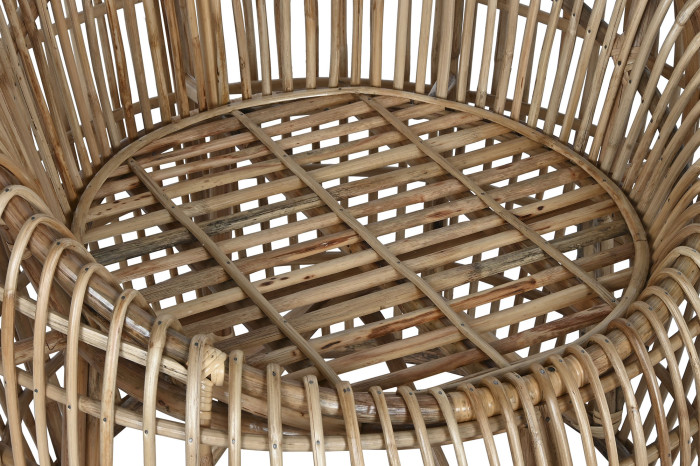 SILLA RATAN BAMBU 70X70X74 NATURAL - Imagen 1