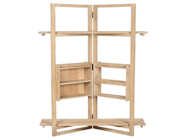 ESTANTERIA MANGO MDF 130X35X160 NATURAL