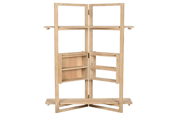 ESTANTERIA MANGO MDF 130X35X160 NATURAL - Imagen 1