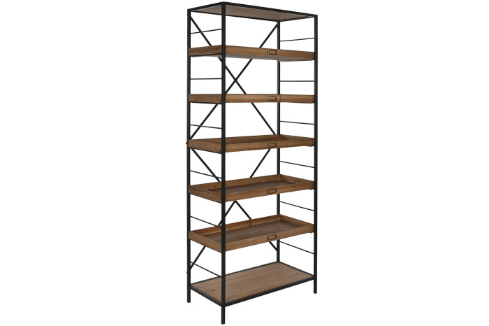 ESTANTERIA ABETO METAL 80X41,5X199 - Imagen 1