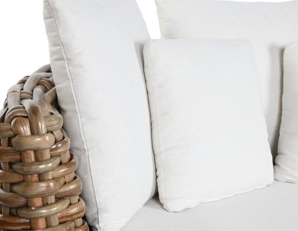CAMA CHILL OUT RATAN 153X153X65 COLCHON Y 5COJIN