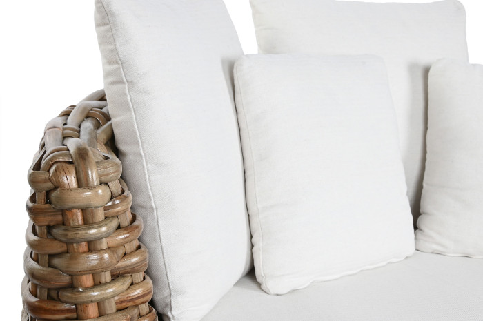 CAMA CHILL OUT RATAN 153X153X65 COLCHON Y 5COJIN - Imagen 1