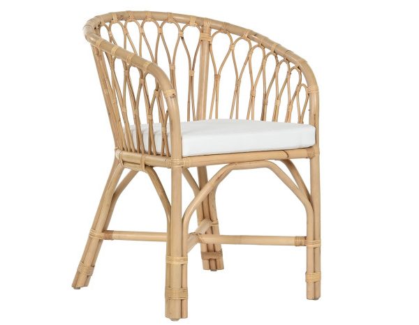 SILLA BAMBU RATAN 58X60X83 NATURAL