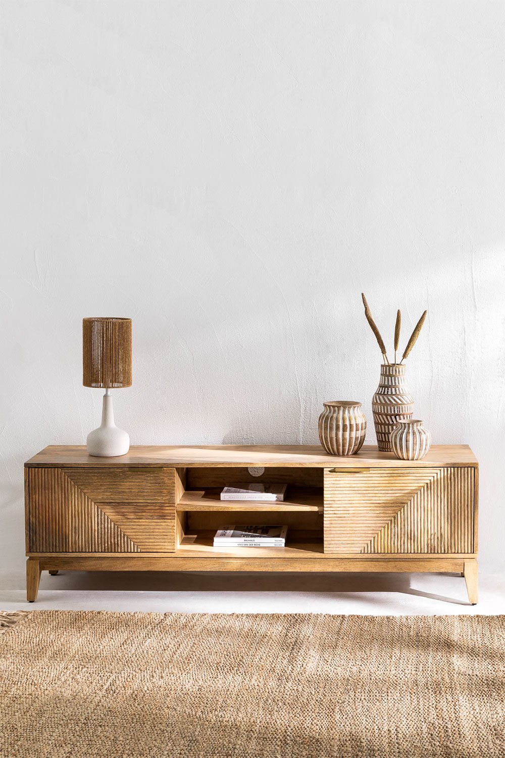 Mueble TV en madera de mango Baty Design - Imagen 1