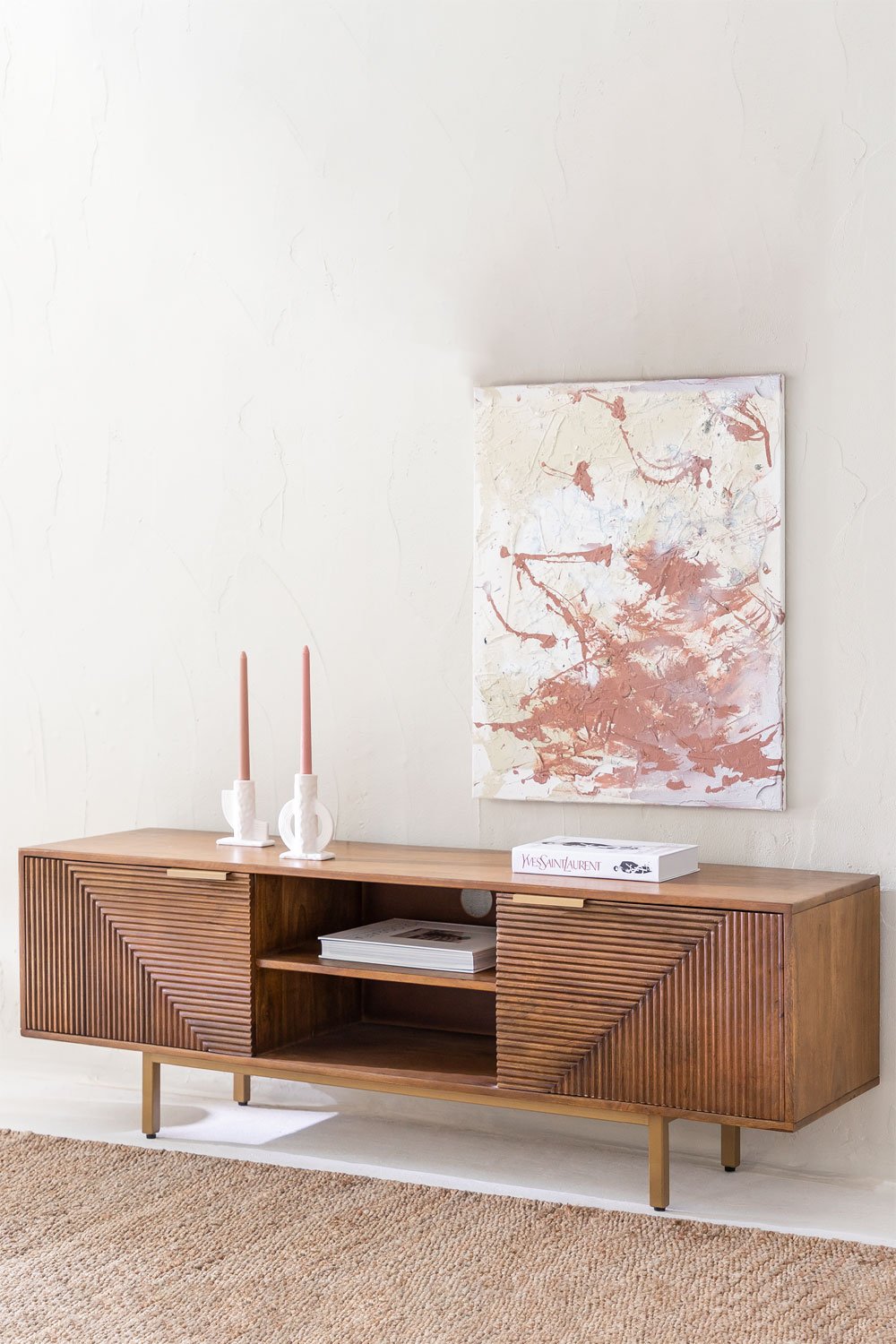 Mueble TV en Madera de Mango Baty - Imagen 1