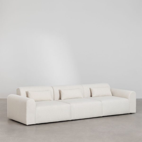 Sofá modular de 3 piezas en borreguito Borjan